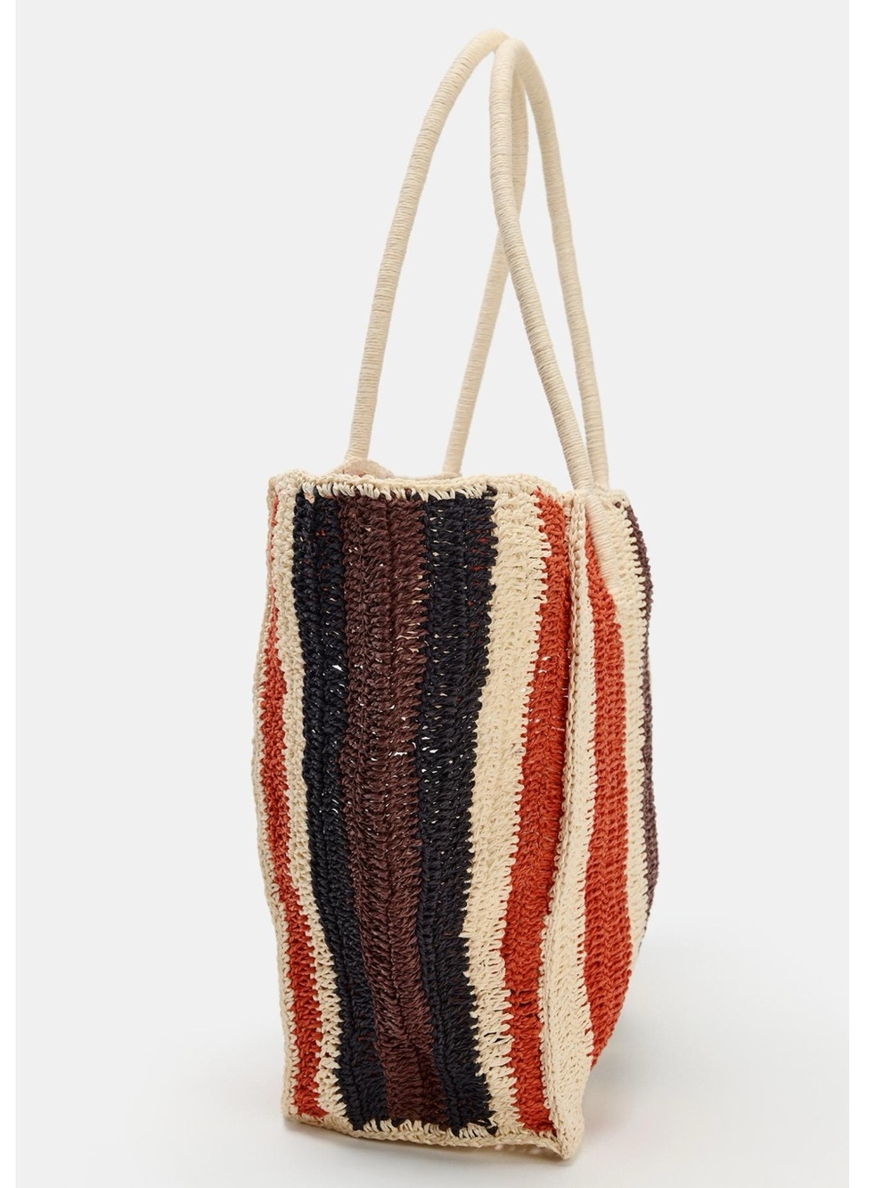 NWT Zara Woven Print Bag Multicolor - Picture 9 of 11